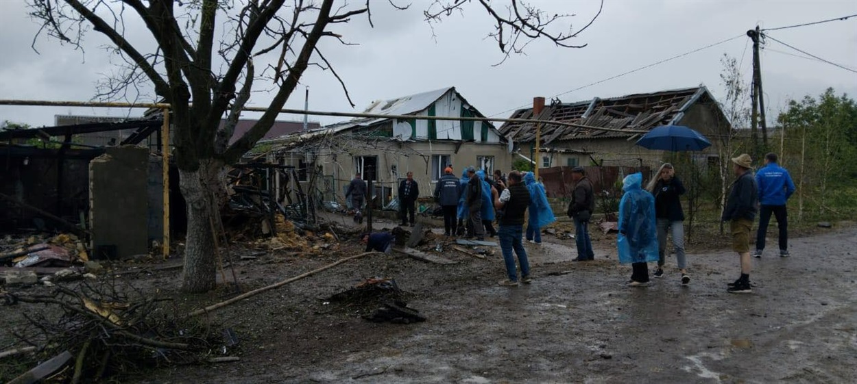 Комісія фіксує перелік руйнувань, Біляївка  
