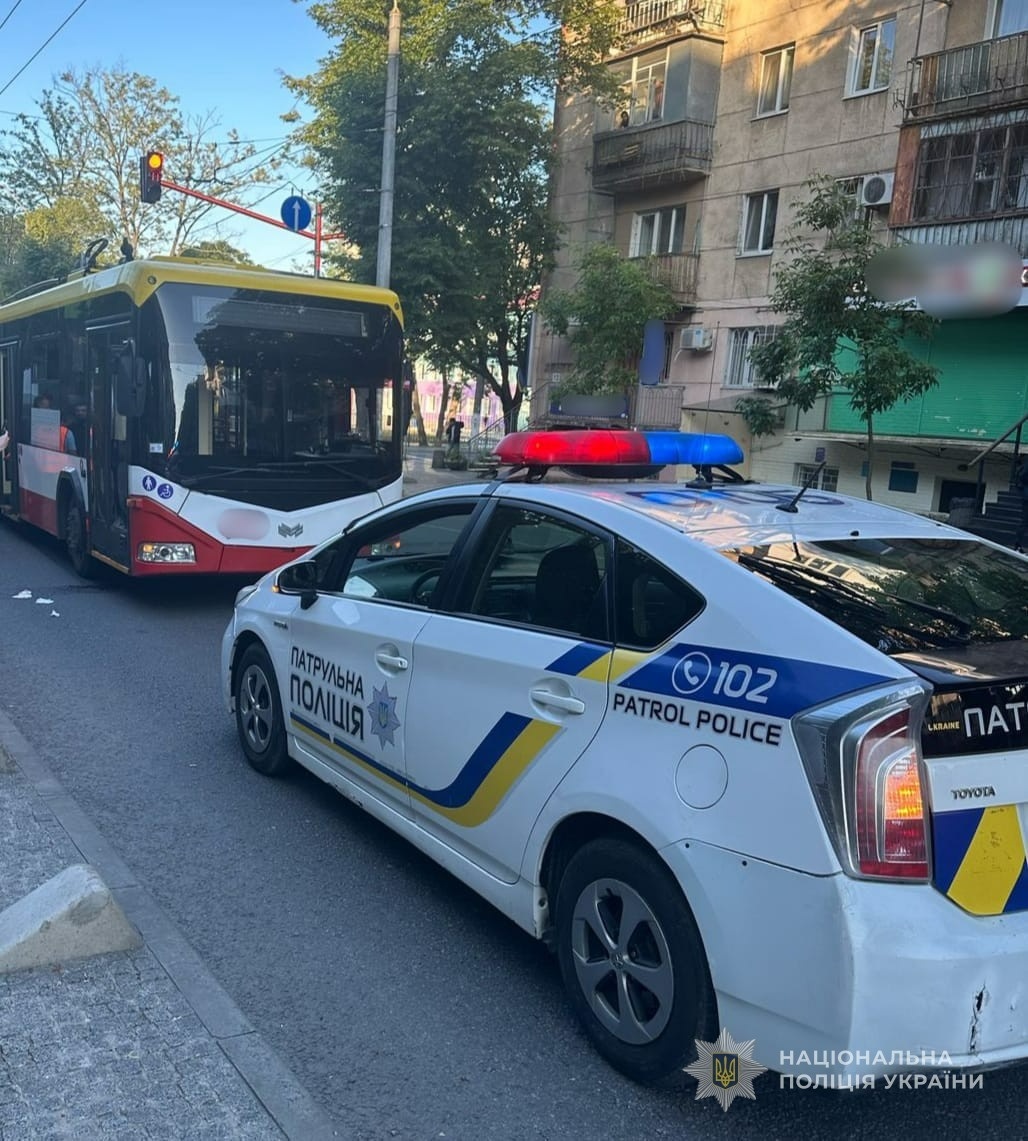 Тролейбус наїхав на дитину, Одеса