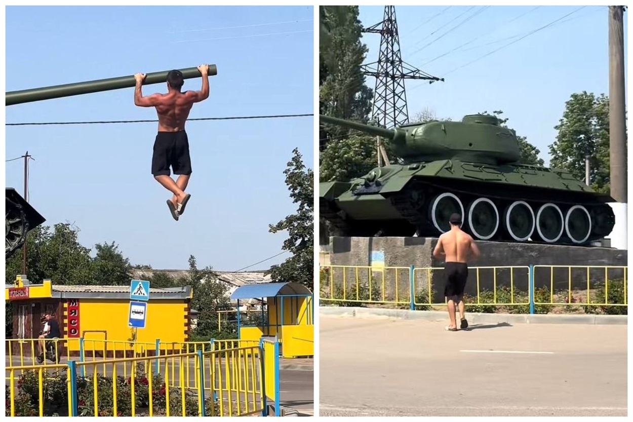 Скрін з відео Михайла з Тік-Току