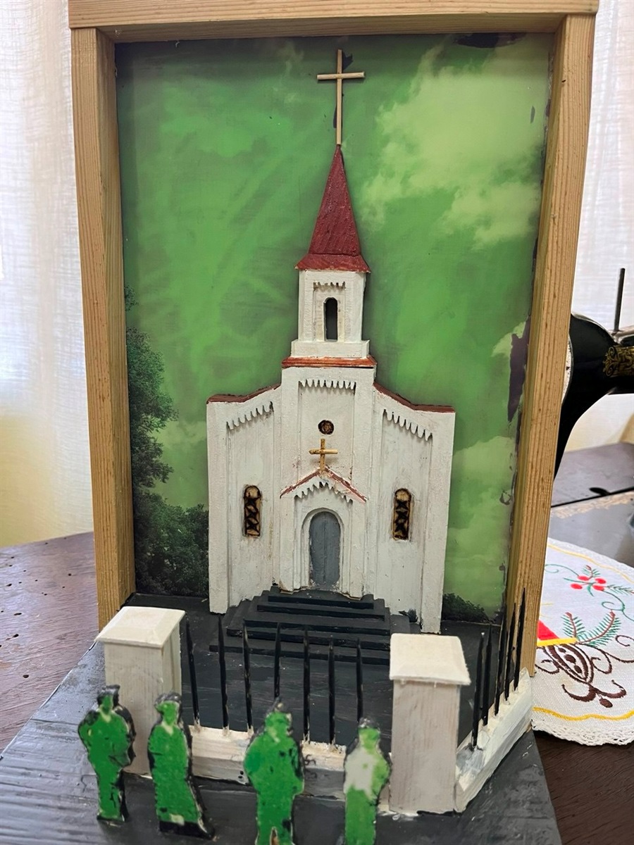 У музеї можна побачити макет кірхи 