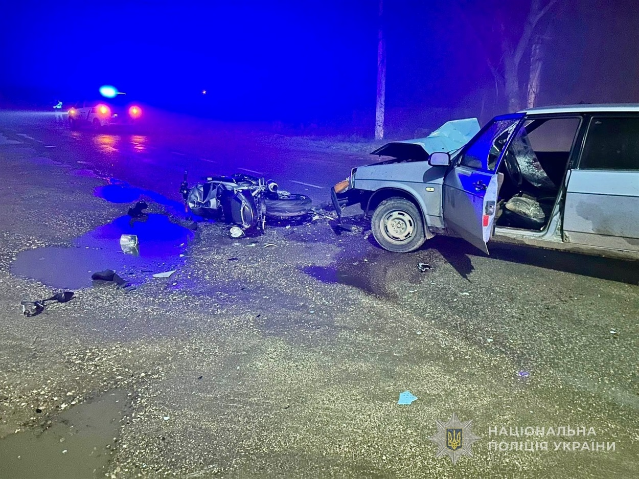 Смертельна ДТП на Одещині: загинув водій мотоцикла та його пасажир 