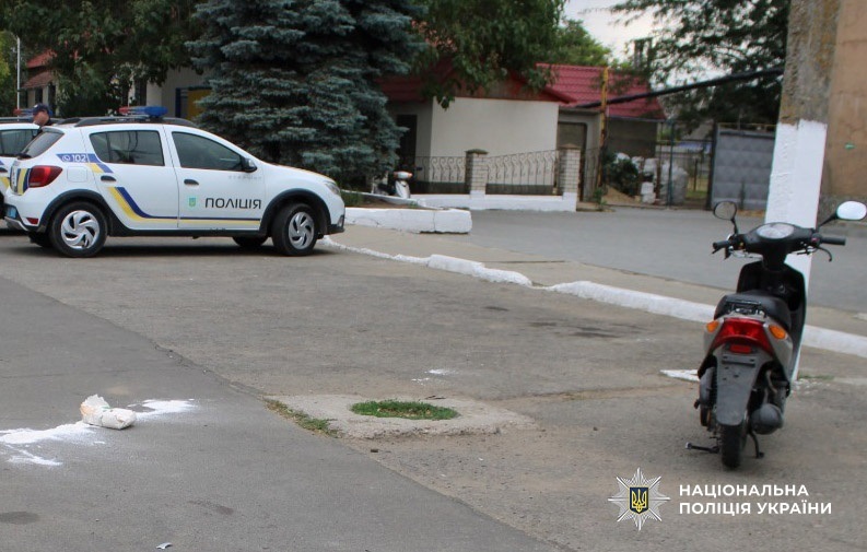 Фото з місця ДТП в селі Мирне 