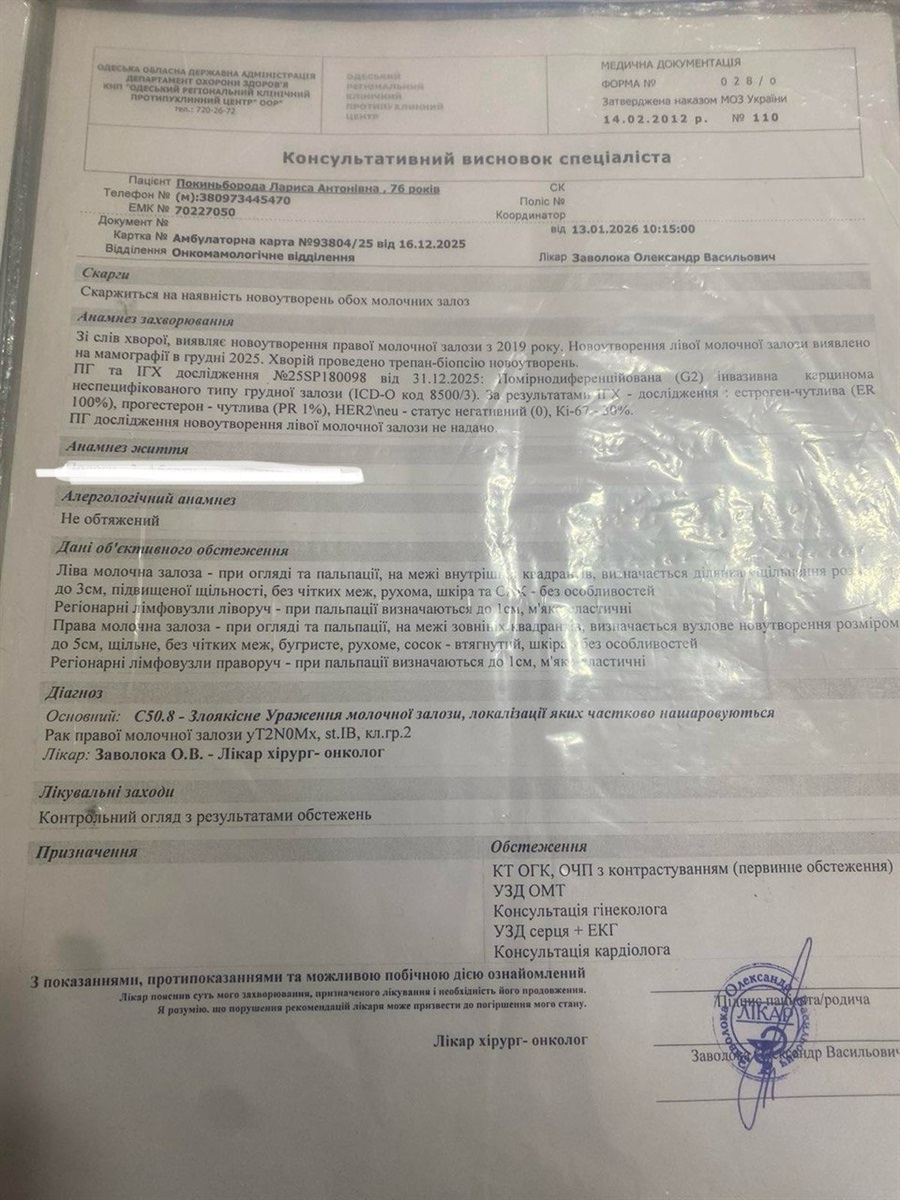 Подружжя з Майорів одночасно бореться з онкологією та потребує допомоги небайдужих