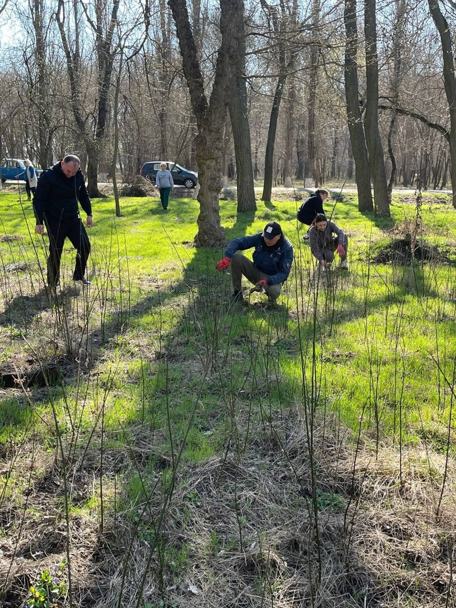 Колективи Біляївки вийшли на загальноміську толоку: прибирали парки, меморіали, квітники