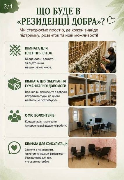 «Роботи багато, але ми її не боїмося»: волонтери облаштовують «Резиденцію добра» у Біляївці