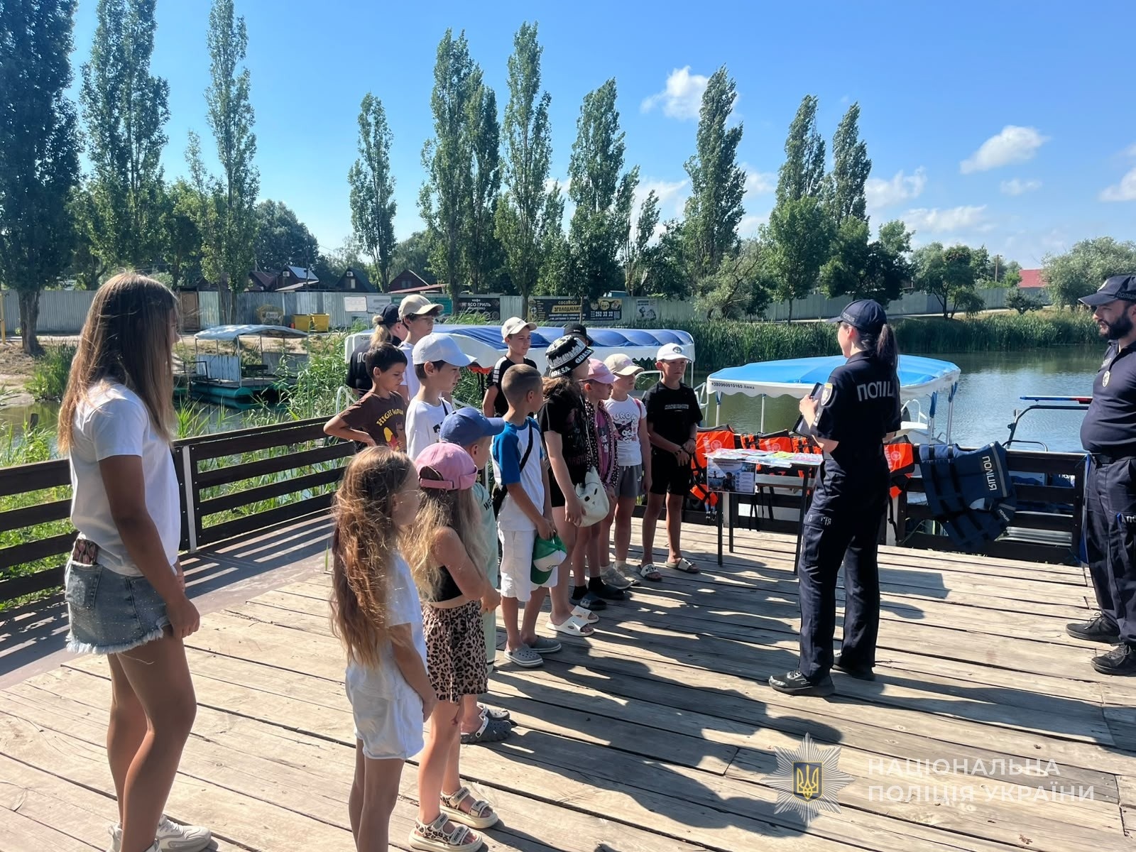 Безпека на воді у Біляївці: поліція провела захід для дітей