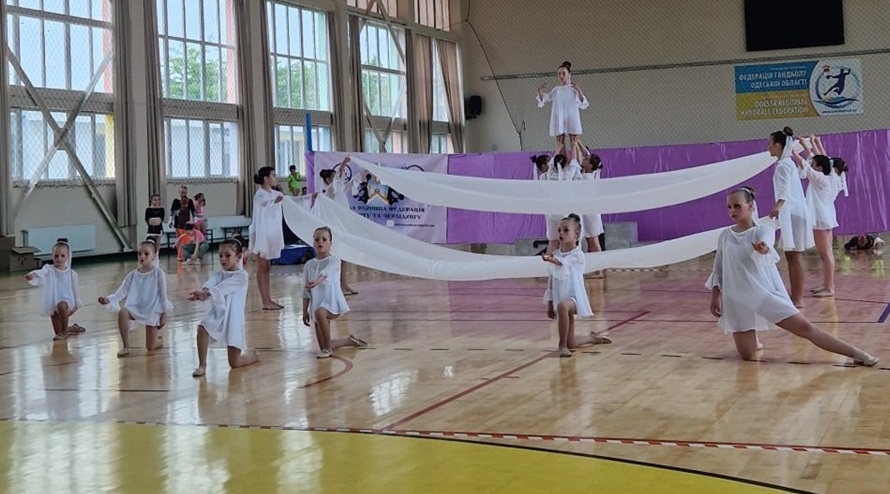 Команда черлідерок Біляївської ДЮСШ 